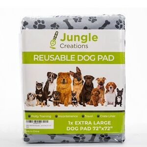 Gray Paw Print 🐾 Reusable Dog Pad. 72x72. Brand New In Box
